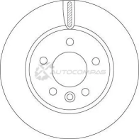 Тормозной диск TRW 3322938418359 DNVWO RY 1424956796 df6589s - Изображение 2