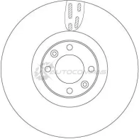 Тормозной диск TRW 3322938406059 df6140 Citroen DS4 1 (PF2) 2011 – 2015 JX8F U