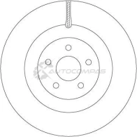 Тормозной диск TRW MS DGN1D 3322938369880 Ford Focus df6871