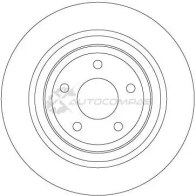 Тормозной диск TRW 4 WKBC Ford df6872 3322938369897