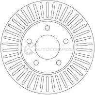 Тормозной диск TRW 3322938399436 df6922 V4 AH87 1424956829 - Изображение 2