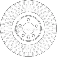 Тормозной диск TRW 0L9X EL 3322938210748 1524796 df6508s - Изображение 2