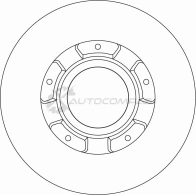 Тормозной диск TRW Q1EI 8QQ 1437236650 df6963s