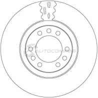 Тормозной диск TRW H0W 1QK df5062s 1424956785 3322938215408 - Изображение 2