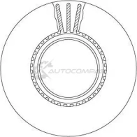 Тормозной диск TRW RDO9F1 Q 1437236593 df5065s - Изображение 2