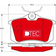 Тормозные колодки, комплект TRW gdb823dte 2096 0 1529721 20961 - Изображение 6