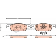 Тормозные колодки, комплект TRW 2252 5 gdb2157 1193967171 22526 - Изображение 4