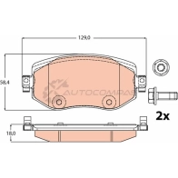 Тормозные колодки, комплект TRW PGON1 gdb2175 2261 0 1425037278 - Изображение 5