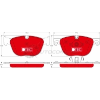 Тормозные колодки, комплект TRW 24171 2 4170 gdb1726dte 1528344 - Изображение 6