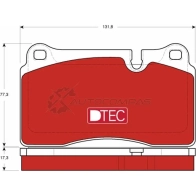 Тормозные колодки, комплект TRW gdb1743dte 1528371 9RHFB7Q 2409 8