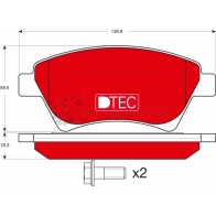 Тормозные колодки, комплект TRW DBZ6Z7 23 930 Renault Scenic (JM) 2 Минивэн 1.9 dCi 98 л.с. 2003 – 2009 gdb1552dte