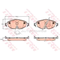 Тормозные колодки, комплект TRW NMS XT1 gdb2143 1216918203 3322938331610 - Изображение 3