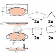Тормозные колодки, комплект TRW gdb3643 1216928483 3322938331627 OK 8NM - Изображение 2