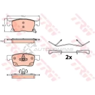 Тормозные колодки, комплект TRW 1528756 IK2VXQ gdb2139 2 2345 - Изображение 3