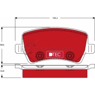 Тормозные колодки, комплект TRW MA3UEAG 1528293 gdb1685dte 244 96 - Изображение 8