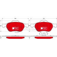 Тормозные колодки, комплект TRW gdb1687dte 2321 5 1528296 24535