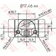 Рабочий тормозной цилиндр TRW bwa130 3322937210701 1521784 CC G8P - Изображение 2