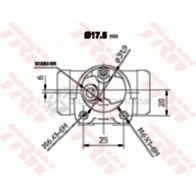 Рабочий тормозной цилиндр TRW 3322937006922 7 W2GAR 1521910 bwc152 - Изображение 2