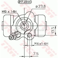 Рабочий тормозной цилиндр TRW bwc249 1521986 XK NTDZD 3322937463091 - Изображение 2