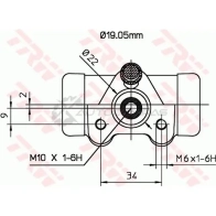 Рабочий тормозной цилиндр TRW 3322937032969 1522033 bwd127 0 Y3LL - Изображение 2