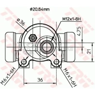Рабочий тормозной цилиндр TRW 1522237 ARP 5UX bwf154 3322937008766 - Изображение 2