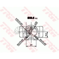 Рабочий тормозной цилиндр TRW 1522239 ZN LT9 bwf156 3322937008872 - Изображение 2