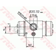 Рабочий тормозной цилиндр TRW 1522261 JTGC 4 3322937018161 bwf195 - Изображение 2