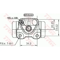 Рабочий тормозной цилиндр TRW bwf272 RJFZYB K 1522300 3322937131280 - Изображение 2