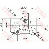 Рабочий тормозной цилиндр TRW 1522386 4DK1 60 bwh130 3322937002849 - Изображение 2