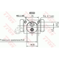 Рабочий тормозной цилиндр TRW 1522527 26MOL0 Z 3322937393299 bwh397 - Изображение 2