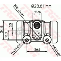 Рабочий тормозной цилиндр TRW bwk156 1522591 3322937037360 O K0SGYJ - Изображение 2