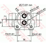 Рабочий тормозной цилиндр TRW bwk223 1522621 3322937287307 QMYAQ X3 - Изображение 2