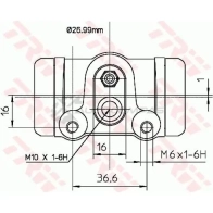 Рабочий тормозной цилиндр TRW 3322937003167 bwn103 F40N9 8 1522689 - Изображение 2