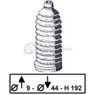 Пыльник рулевой рейки TRW jbe135 5012445848937 WEF ZAQS 6196618