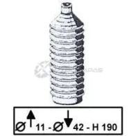 Пыльник рулевой рейки TRW jbe189 0 JN1XMO 5012445849170 1531662