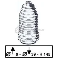 Пыльник рулевой рейки TRW O2 XAU78 jbe191 5012445849194 1531664