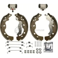Барабанные тормозные колодки, комплект TRW XHX4 QT 3322938022495 Fiat bk1780