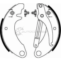 Барабанные тормозные колодки, комплект TRW gs8052 3322936301370 1530401 EJDU H - Изображение 2