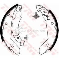 Барабанные тормозные колодки, комплект TRW 3322936301912 1530440 HC NBU gs8158