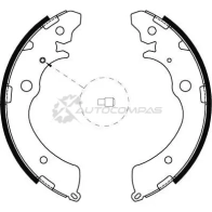 Барабанные тормозные колодки, комплект TRW gs8493 3322937287208 1530602 4A6Y 8 - Изображение 2