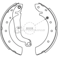 Барабанные тормозные колодки, комплект TRW gs8622 3322936304227 1530692 I UEULOP - Изображение 2