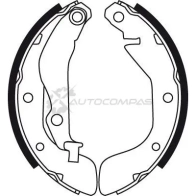 Барабанные тормозные колодки, комплект TRW gs8760 3322937513734 2R4 4H 1530812 - Изображение 2