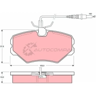 Тормозные колодки, комплект TRW 1527603 2144 3 21444 gdb1051