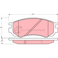 Тормозные колодки, комплект TRW 1527686 BCN34D gdb1141 213 86