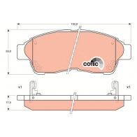 Тормозные колодки дисковые, комплект TRW ZND UQ Toyota Chaser (X90) 2 1992 – 1996 GDB1143AT