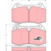 Тормозные колодки, комплект TRW 214 71 gdb1269 4A3A7 Nissan Skyline (R34) 10 1998 – 2001