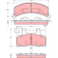 Тормозные колодки, комплект TRW SQ3U LCF Cadillac Escalade 2 (GMT800) 2001 – 2006 3322937141357 gdb1273