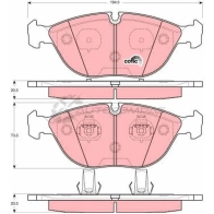 Тормозные колодки, комплект TRW 21485 Audi A8 (D2) 1 Седан 2.8 Quattro 193 л.с. 1996 – 2002 21 484 gdb1285