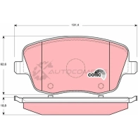 Тормозные колодки, комплект TRW 235 81 Seat Cordoba 64HYU gdb1414