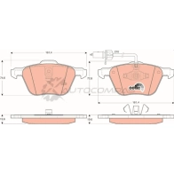 Тормозные колодки, комплект TRW 2326 9 23270 Volkswagen Transporter (T4) 4 Грузовик gdb1460